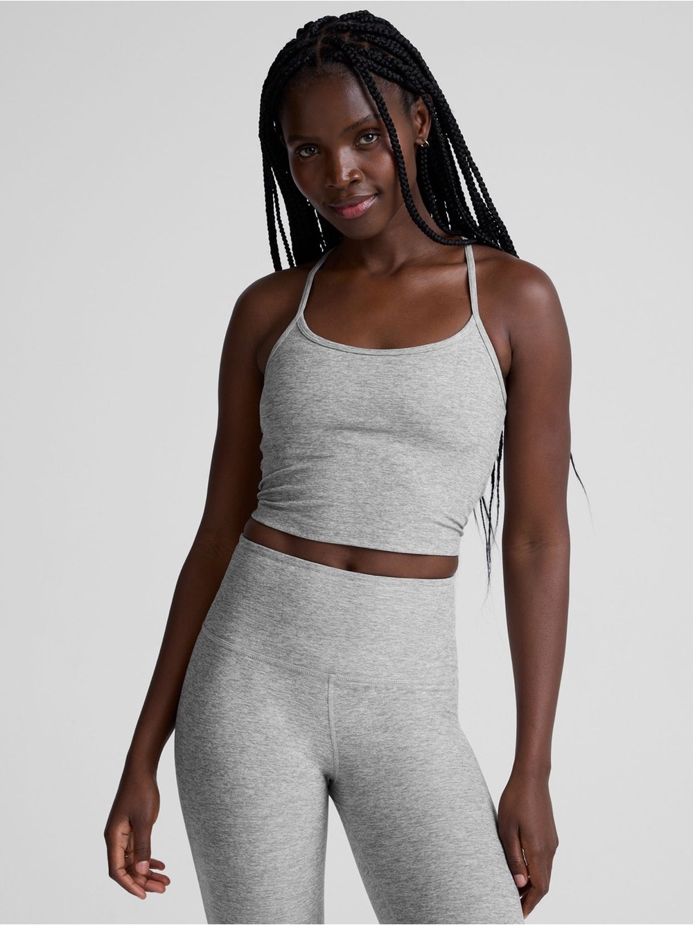 Beyond yoga spacedye slim racerback cropped tank - L